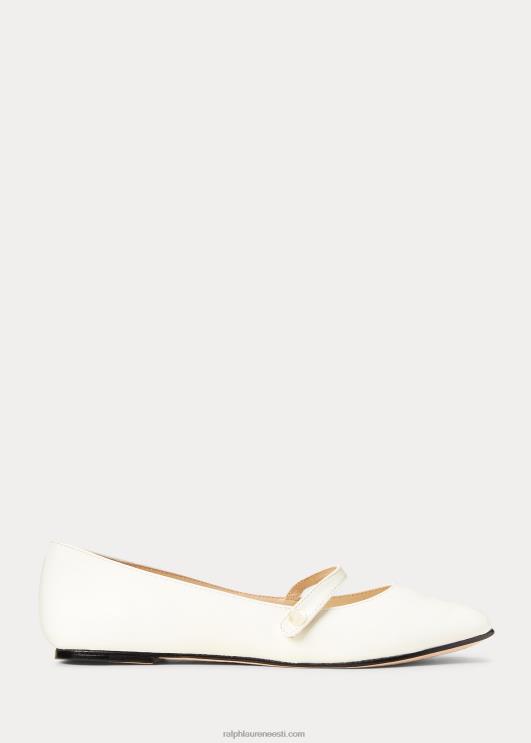 Ralph Lauren lapsed alyssa nahast mary jane PR0V7301 valge lakknahk