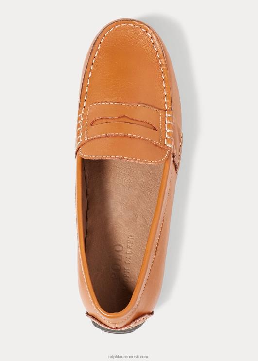 Ralph Lauren lapsed telly-nahast penniloafer PR0V6385 tan