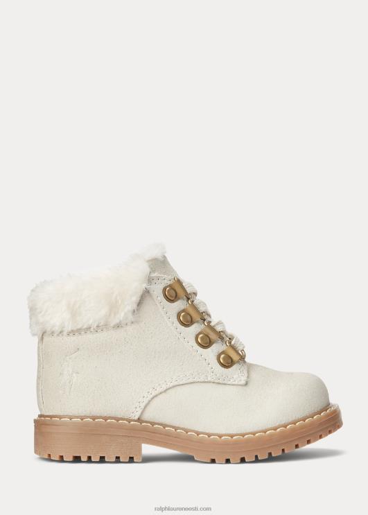 Ralph Lauren lapsed Burley faux-shearling seemisnahast saapad PR0V7646 kreemjas seemisnahk