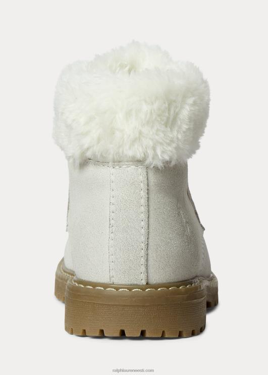 Ralph Lauren lapsed Burley faux-shearling seemisnahast saapad PR0V7654 kreemjas seemisnahk