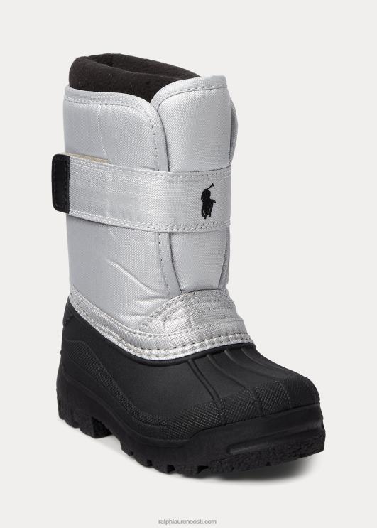 Ralph Lauren lapsed everlee fliisvoodriga saapad PR0V7645 hõbedane nailon must