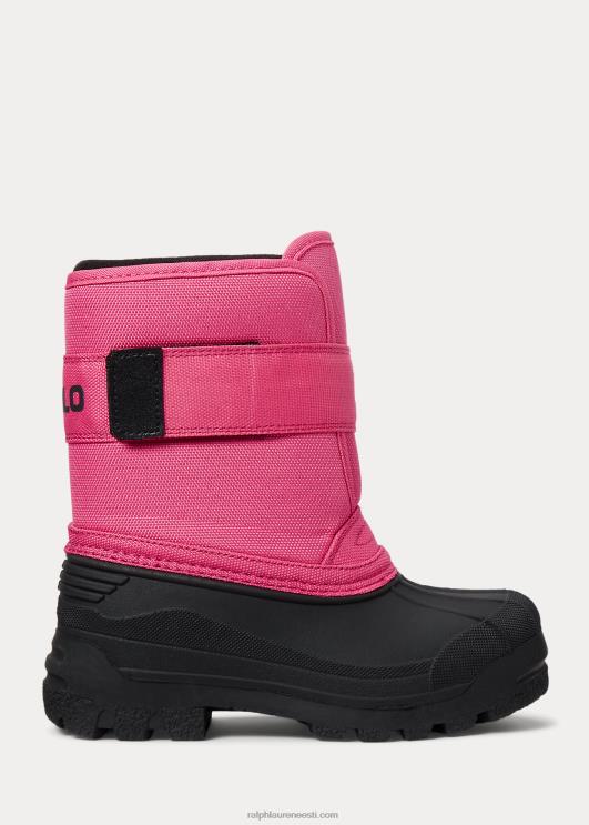 Ralph Lauren lapsed everlee fliisvoodriga saapad PR0V7650 baja roosa nailonmust