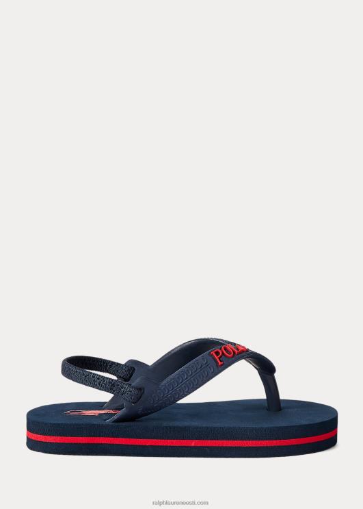 Ralph Lauren lapsed camino flip-flop PR0V6350 mereväe punasega
