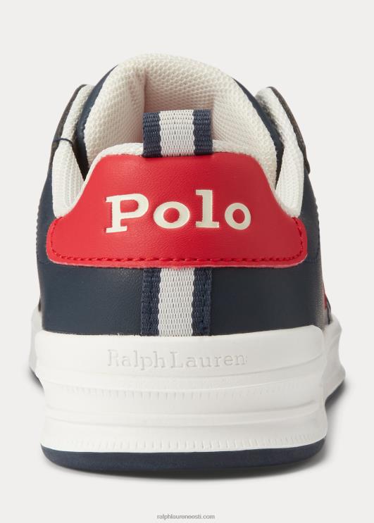 Ralph Lauren lapsed muinsuskohtu ii slip-on kets PR0V9875 mereväe/punane