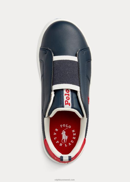 Ralph Lauren lapsed muinsuskohtu ii slip-on kets PR0V9875 mereväe/punane