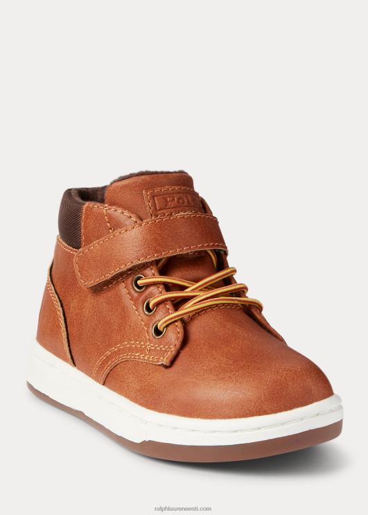 Ralph Lauren lapsed poloväljaku kunstnahast tossusaabas PR0V6353 pruunikas põlenud