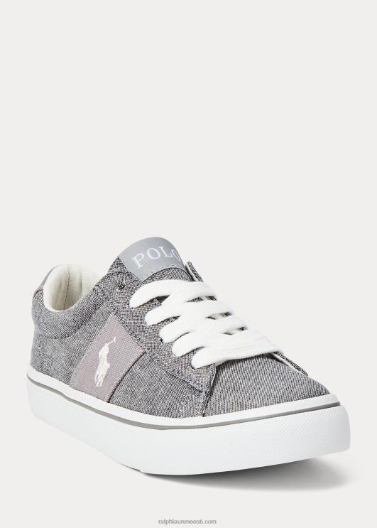 Ralph Lauren lapsed sayer puuvillasest lõuendist tossud PR0V6380 chambray sinine