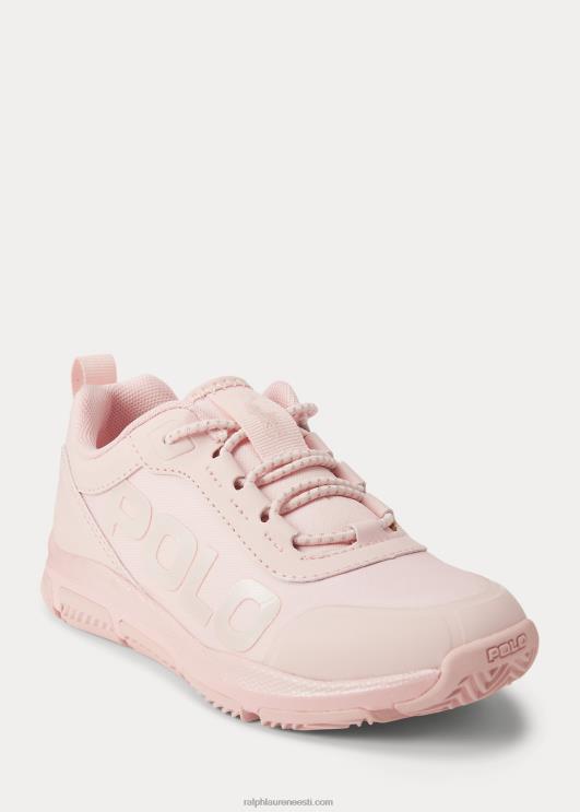 Ralph Lauren lapsed tech võidusõitja kunstnahast ps tossud PR0V7278 balleti roosa