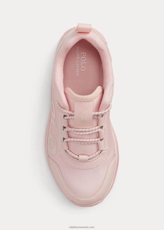 Ralph Lauren lapsed tech võidusõitja kunstnahast ps tossud PR0V7278 balleti roosa