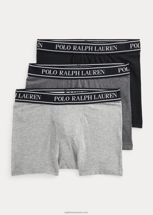Ralph Lauren lapsed 3-osaline veniv puuvillane bokser PR0V6410 ja üle/süsi/must