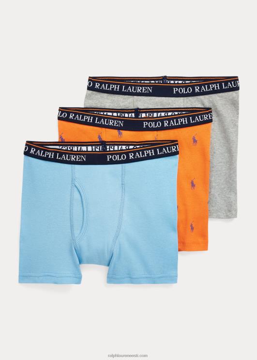 Ralph Lauren lapsed soonikkoes puuvillane bokserpüksid 3-pakk PR0V6399 mitu