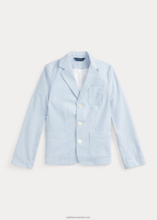 Ralph Lauren lapsed puuvillane seersucker bleiser PR0V7525 sinine/valge