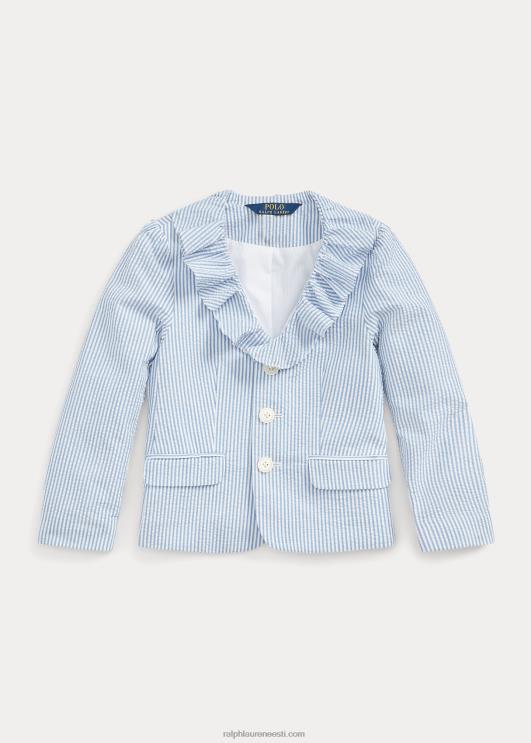 Ralph Lauren lapsed volangidega seersucker bleiser PR0V7382 sinine/valge