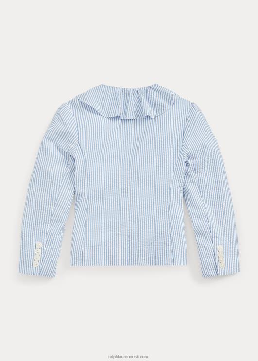 Ralph Lauren lapsed volangidega seersucker bleiser PR0V7382 sinine/valge