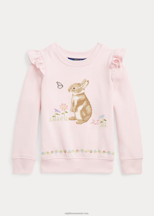 Ralph Lauren lapsed Kuu-uusaasta jänku fliisist dressipluus PR0V6730 roosa varjund