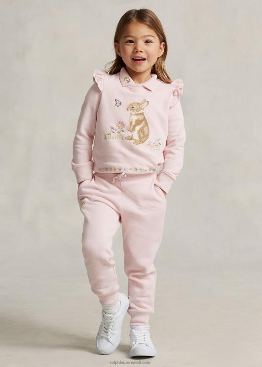 Ralph Lauren lapsed Kuu-uusaasta jänku fliisist dressipluus PR0V6730 roosa varjund