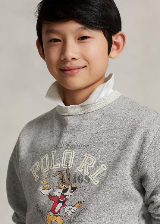 Ralph Lauren lapsed kuuaja uusaasta fliisist dressipluus PR0V6572 tume vintage kanarbik