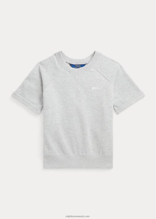 Ralph Lauren lapsed logoga fliisist lühikeste varrukatega dressipluus PR0V7612 kevadine kanarbik