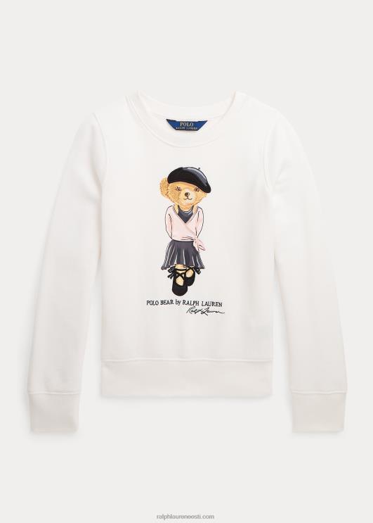 Ralph Lauren lapsed polo karu fliisist dressipluus PR0V10002 tekipesu valge