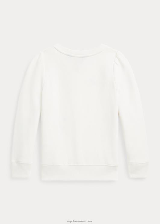 Ralph Lauren lapsed polo karu fliisist dressipluus PR0V7411 tekipesu valge