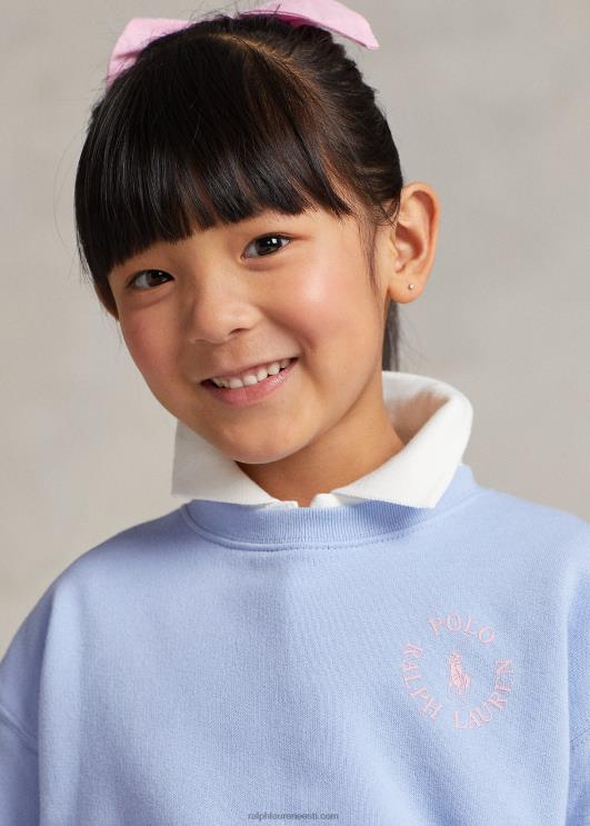 Ralph Lauren lapsed suure poni logoga fliisist dressipluus PR0V6712 beebisinine