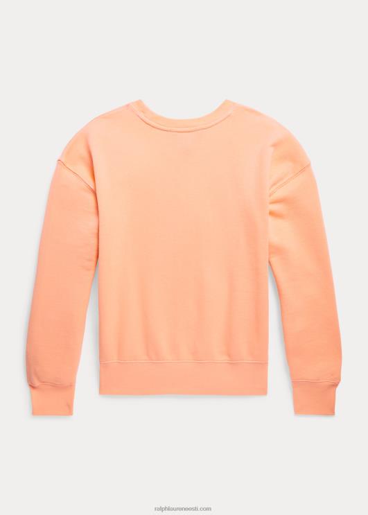 Ralph Lauren lapsed suure poni logoga fliisist dressipluus PR0V9980 oranž pritsmed