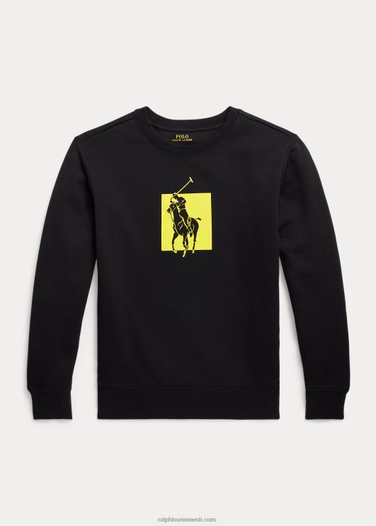 Ralph Lauren lapsed suure poni logoga topeltkootud dressipluus PR0V5973 must