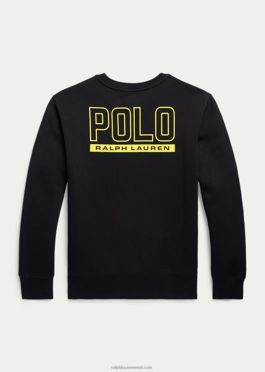 Ralph Lauren lapsed suure poni logoga topeltkootud dressipluus PR0V5973 must