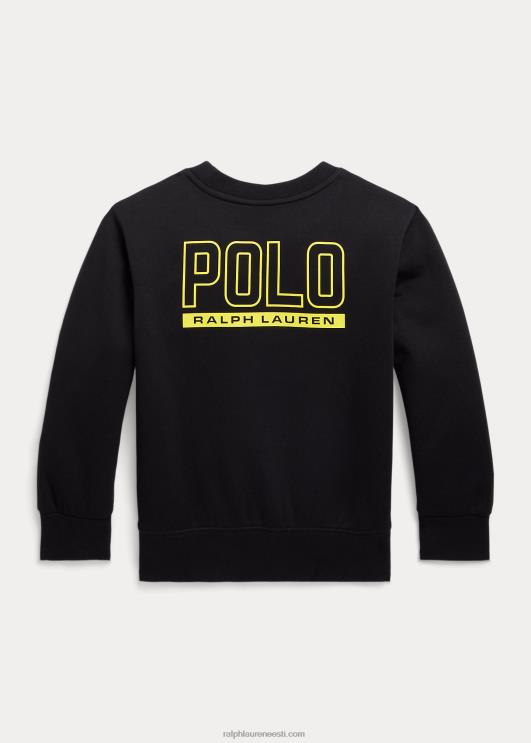 Ralph Lauren lapsed suure poni logoga topeltkootud dressipluus PR0V9791 must