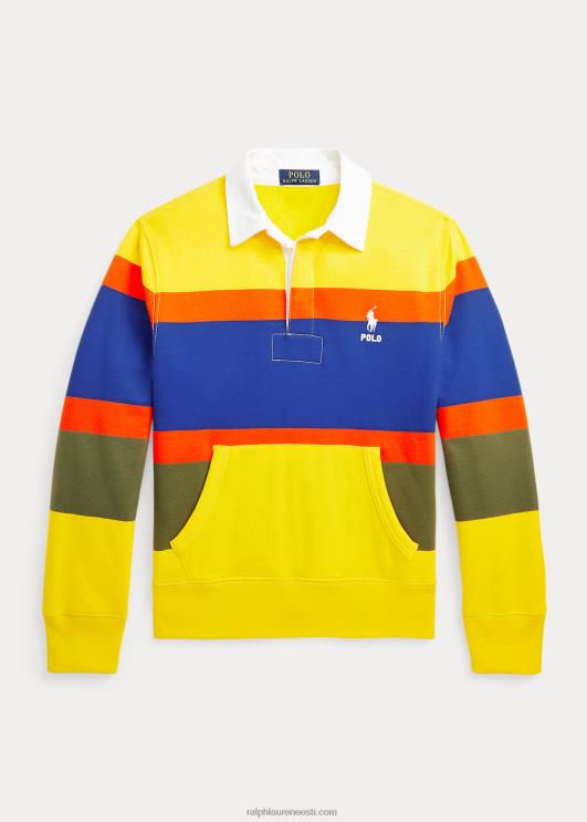 Ralph Lauren lapsed triibuline fliisist ragbi dressipluus PR0V9926 sidrunipuru multi