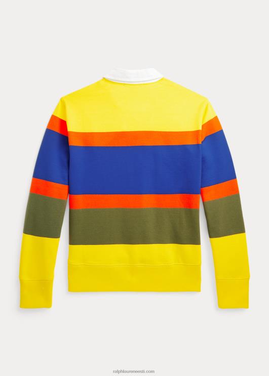 Ralph Lauren lapsed triibuline fliisist ragbi dressipluus PR0V9926 sidrunipuru multi