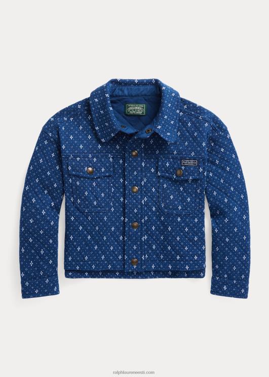 Ralph Lauren lapsed geomeetrilise mustriga topeltkootud särkjakk PR0V6878 klementiini kaliko