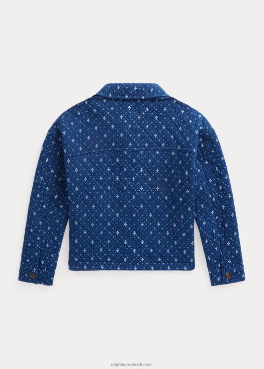 Ralph Lauren lapsed geomeetrilise mustriga topeltkootud särkjakk PR0V6878 klementiini kaliko