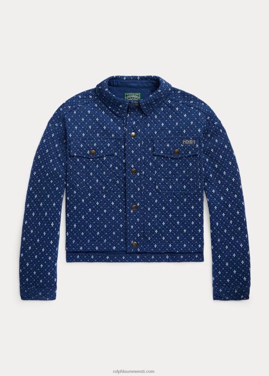 Ralph Lauren lapsed geomeetrilise mustriga topeltkootud särkjakk PR0V6967 klementiini kaliko