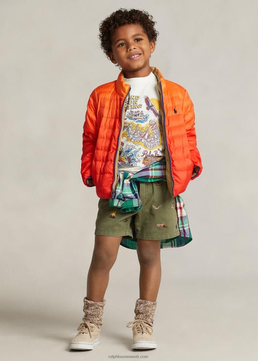 Ralph Lauren lapsed p-kihi 2 ümberpööratav jope PR0V6431 ombre/kõrbe khaki
