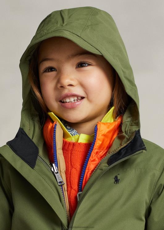 Ralph Lauren lapsed p-kihi 2 ümberpööratav jope PR0V6431 ombre/kõrbe khaki