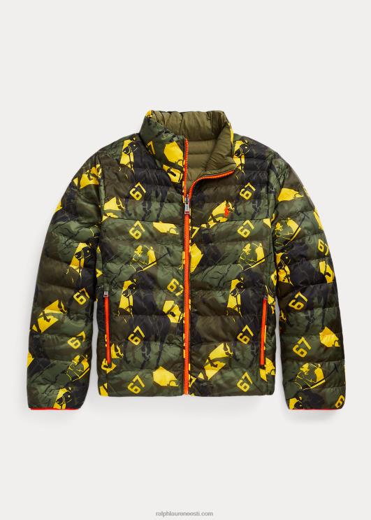 Ralph Lauren lapsed p-kihi 2 ümberpööratav jope PR0V6560 tippkohtumise camo/aia rada