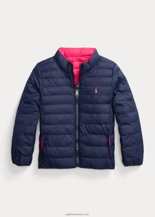 Ralph Lauren lapsed p-kihi 2 ümberpööratav jope PR0V7407 sport roosa/newporti merevägi