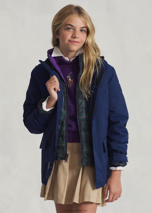 Ralph Lauren lapsed p-kiht 1 tarbevetthülgav jope PR0V6008 Newporti merevägi