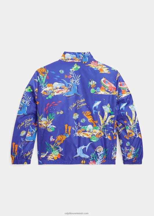 Ralph Lauren lapsed polo bear ümberpööratav jope PR0V9765 karutrükk/klassikaline kelly