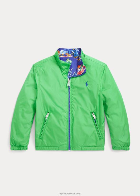 Ralph Lauren lapsed polo bear ümberpööratav jope PR0V9765 karutrükk/klassikaline kelly