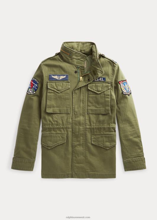 Ralph Lauren lapsed puuvillane kalasaba välijope PR0V6016 oliivimägi