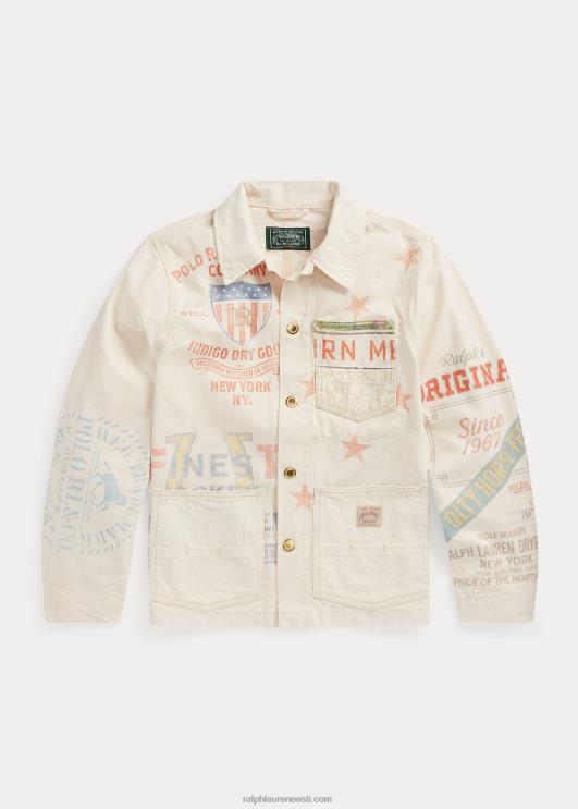 Ralph Lauren lapsed puuvillasest toimsest graafiline jakk PR0V6170 kody pesu