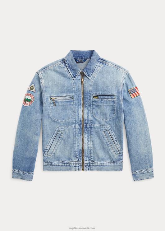 Ralph Lauren lapsed teksasest täistõmblukuga rekkamehe jope PR0V6140 Sequan pesu