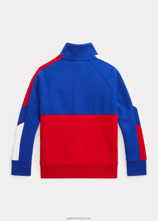 Ralph Lauren lapsed värviplokiga topeltkootud trelljope PR0V9781 Rl2000 punane multi