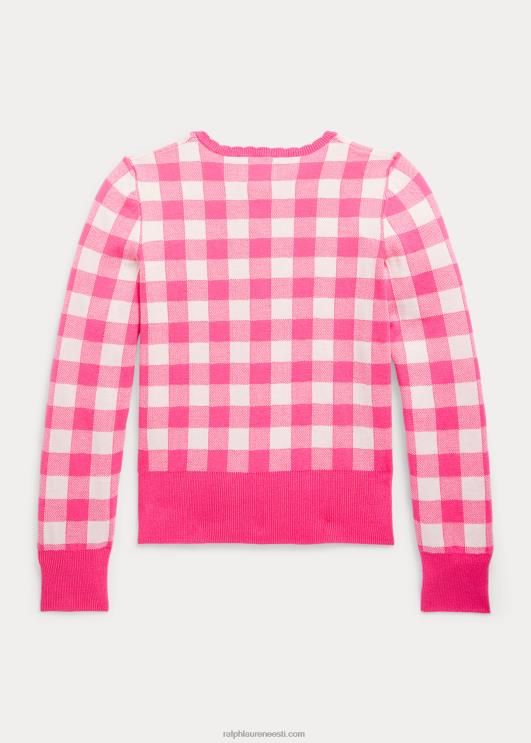 Ralph Lauren lapsed hõlmikpuuvillane kardigan PR0V7132 õrn roosa