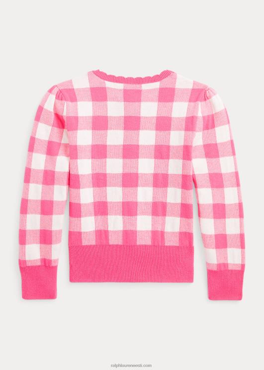 Ralph Lauren lapsed hõlmikpuuvillane kardigan PR0V9966 õrn roosa