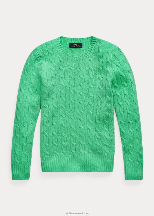 Ralph Lauren lapsed ikooniline kaabliga kootud kašmiirkampsun PR0V6219 mullafrees roheline