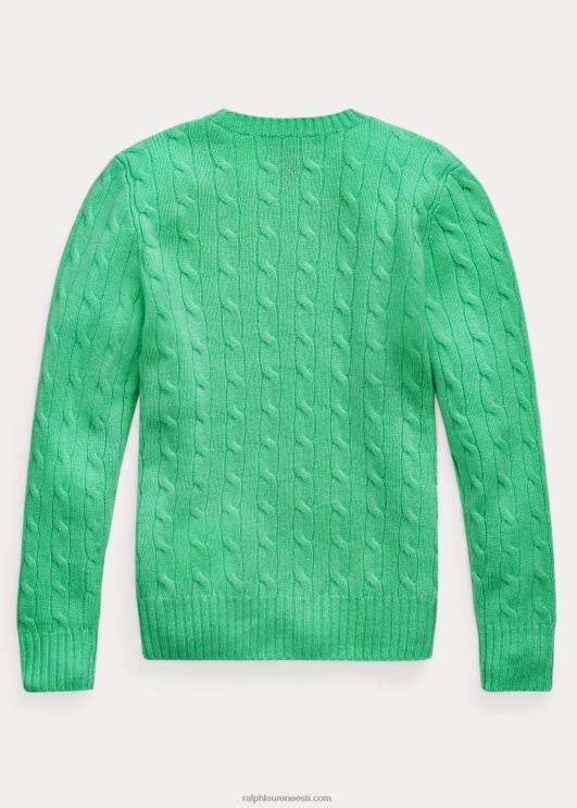 Ralph Lauren lapsed ikooniline kaabliga kootud kašmiirkampsun PR0V6219 mullafrees roheline