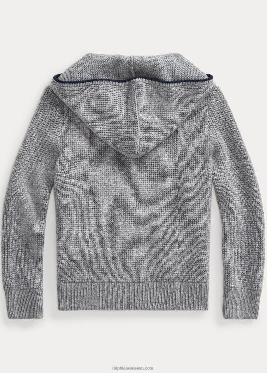 Ralph Lauren lapsed kašmiirist täistõmblukuga kampsun PR0V5917 hall kanarbik